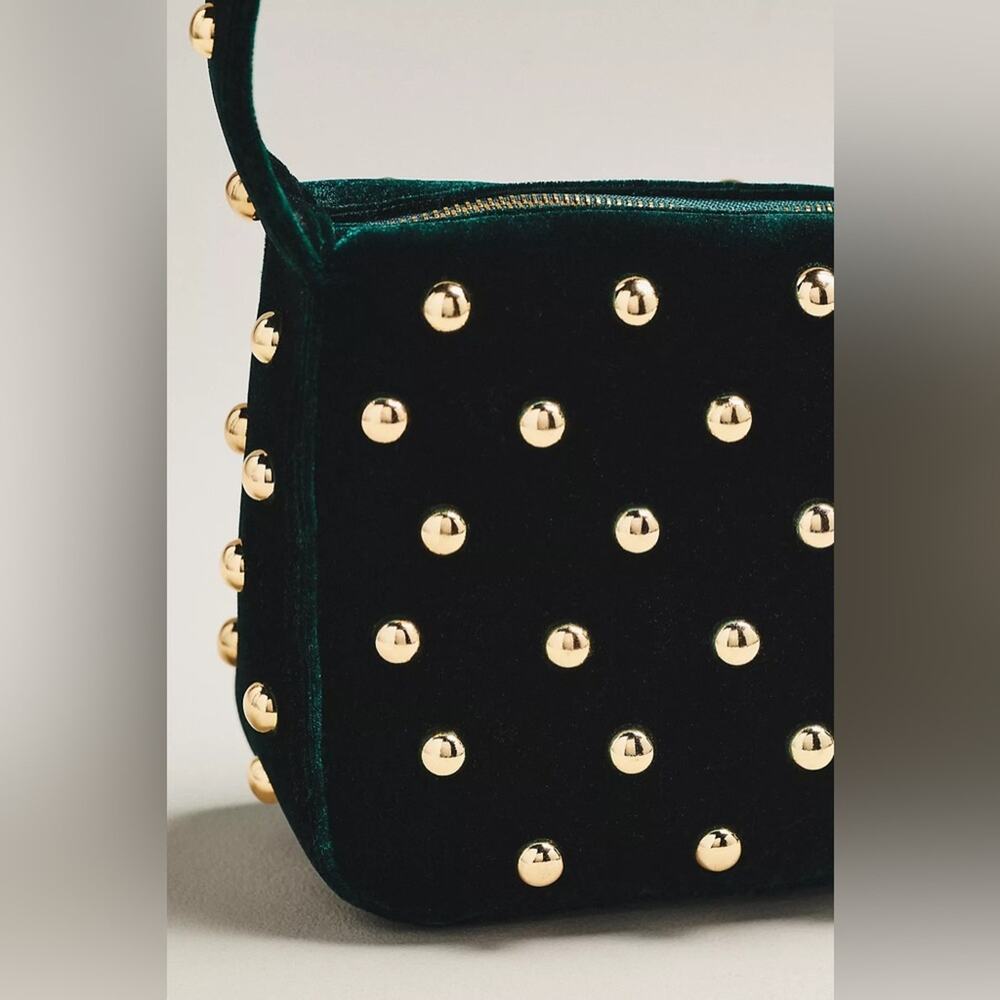 By Anthropologie Studded Velvet Shoulder Bag - Picture 3 of 6